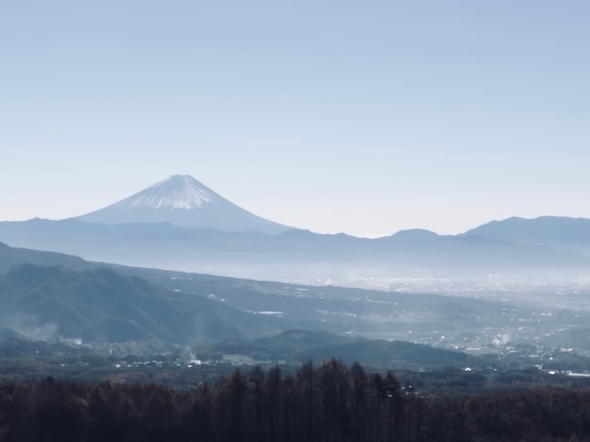 八ヶ岳からの富士山